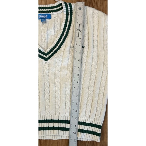 Prince Pickleball Outfit Set Womens Cable Knit Sweater XS + Shorts Small White - Picture 10 of 14
